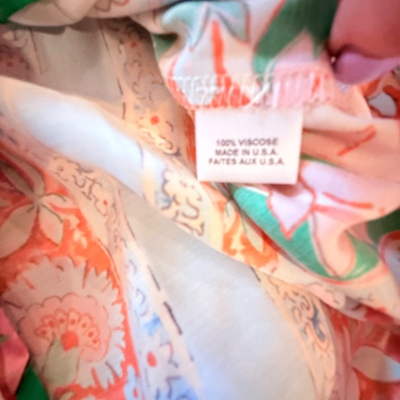 Misa Los Angeles Floral Button Down Shirt - Pink, Green, Red - Picture 9 of 11